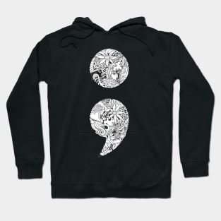 Semi-Colon Suicide Prevention T-Shirt Hoodie